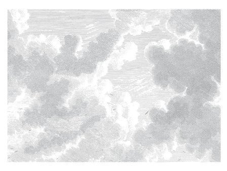 Mural Engraved Clouds WP-651