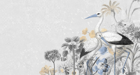 Mural Cranes in love MU13090 winyl