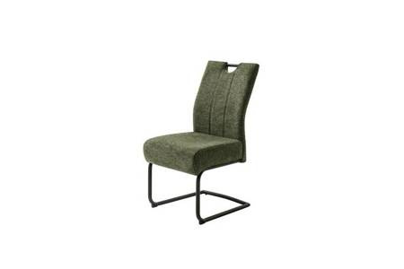 Krzesło na płozie AMERY oliwkowe