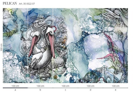 Mural Pelican 35 0522 07 flizelina