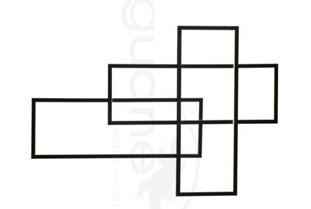 Kinkiet Quadratus Wall dimm czarny