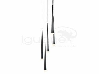 Lampa STYLO 5 wisząca czarna