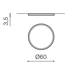 Lampa Cream AZ3298 SMART 60 plafon czarna