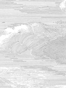 Mural Engraved Clouds WP-620