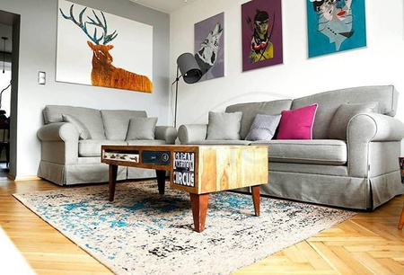 Sofa Chicago 2,5 FIX z funkcją spania tkanina 