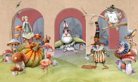 Mural Alice 35 0836 06 flizelina