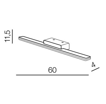 Lampa Epsilon 60 AZ3348 4000K czarna