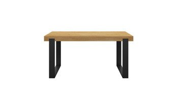 Stół FRAME nogi czarne 160x80 cm NATURAL nierozkładany