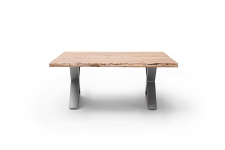 Stolik CARTAGENA 110cm, natur, stal szlachetna "X"