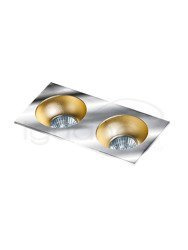 Lampa HUGO 2 Downlight chrom z wkładem szampańskim