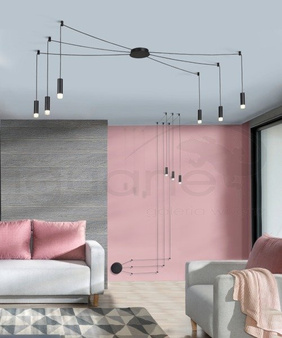 Lampa wisząca Ziko 6 metrowa