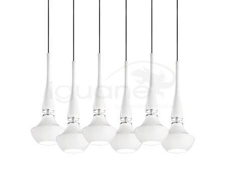 Lampa TASOS 6 wisząca biała