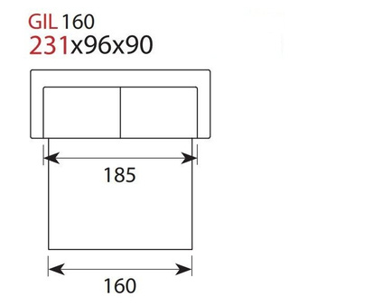 Sofa Sedac Nova GIL 160 tkanina