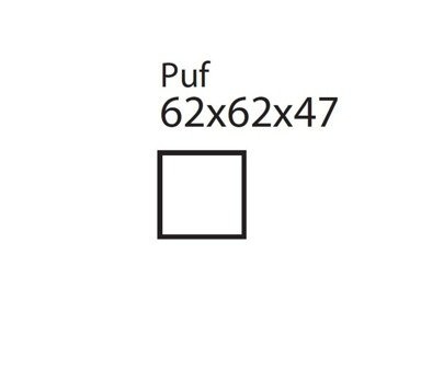 Moduł New Choice PUF 62x62 tkanina