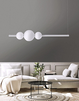 Lampa wisząca LED Sandra 3 AZ4426 ściemnialna biała