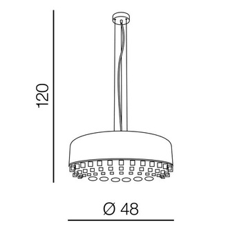 Lampa wisząca Tarant 48 AZ3162