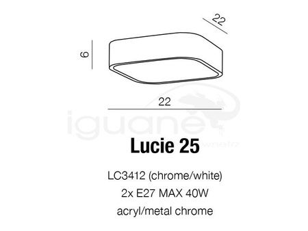 Lampa LUCIE 25 plafon