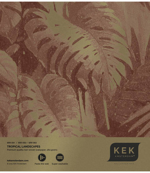 Mural Tropical Landscapes MW-061 złoty