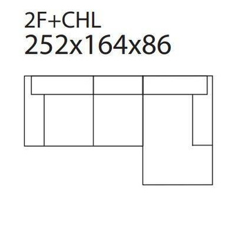 Sofa Femme 2F+CHL L/P tkanina 