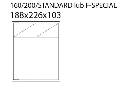 Łóżko Vesta Bed z pojemnikiem 160x200 tkanina