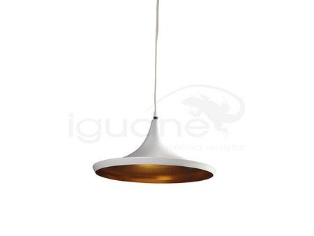 Lampa CHINK biała /  złota wisząca