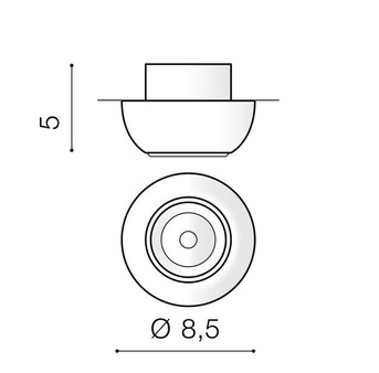 Lampa podtynkowa Nemo AZ3399 czarna
