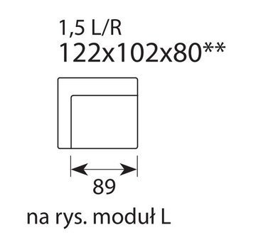 Moduł Zeus 1,5 prawy tkanina