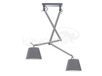 Lampa ZYTA ALU 2 S wisząca szary