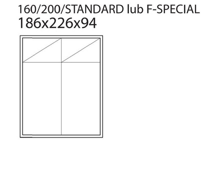Łóżko Vesta Bed F-SPECIAL 180x200 skóra