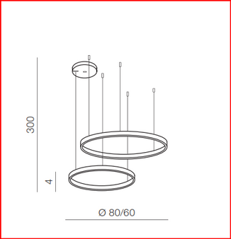 Lampa Halo 2 złota 80/60