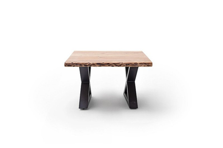 Stolik CARTAGENA 75cm, natur, antracyt mat "X"