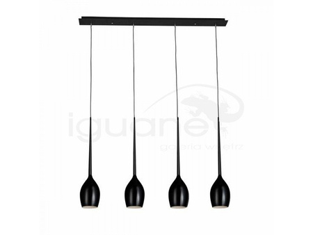 Lampa IZZA 4 wisząca czarna
