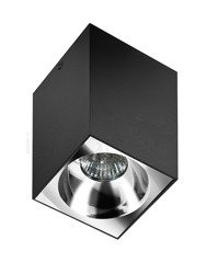 Lampa HUGO czarna z wkładem chrom