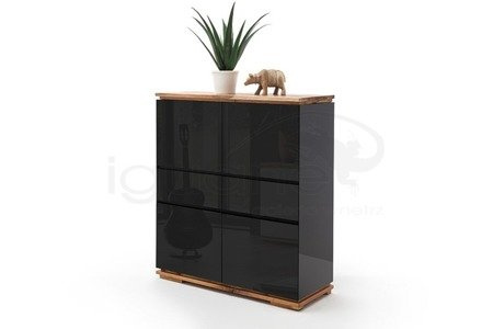 Komoda CHIARO czarna 102 cm