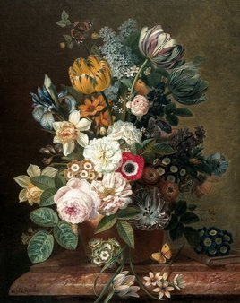 Mural Golden Age Flowers PA-036