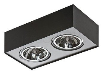 Lampa PAULO 2 12V czarna / aluminiowa