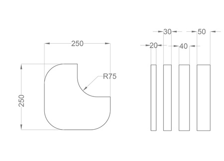 Panel Tele Cut S 2cm