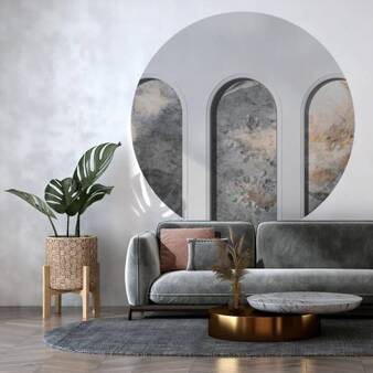 Mural koło Libra Light Grey Harmony Ash