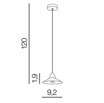 Lampa wisząca Tentor Disc AZ3086, AZ3087 chrom/czarna