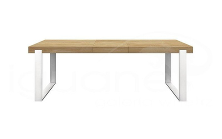 Stół FRAME nogi białe 180+100 cm PURE rozkładany
