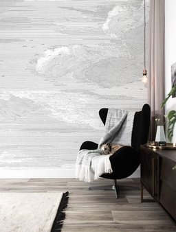 Mural Engraved Clouds WP-620