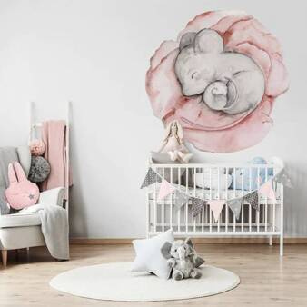 Mural koło Tapeta  Little Nap Light