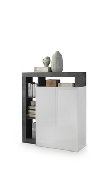 Komoda wysoka Hamburg 2 drzwiowa oxide