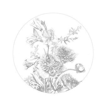 Mural Engraved Flowers CK-061