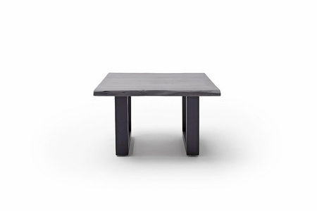 Stolik CARTAGENA 75cm, szary przecierany, antracyt mat "U"