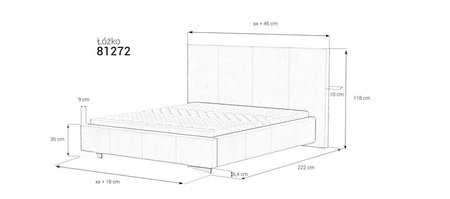 Łóżko tapicerowane 81272 gr. 4