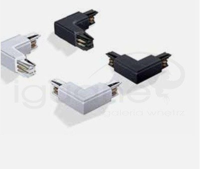 Kątowy łącznik do szyn L-connector biały
