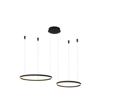 Lampa Halo 2 czarna 80/60