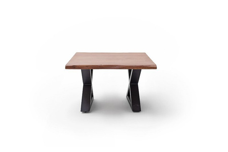 Stolik CARTAGENA 75cm, orzech, antracyt mat "X"