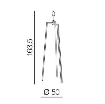 Ramię lampy podłogowej Tristan AZ3329 lamp body czarne